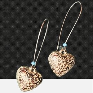 PUFFED HEART EARRING